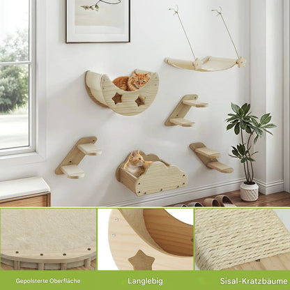 KatzenHimmel Kletterlandschaft mit 6 Premium-Elementen