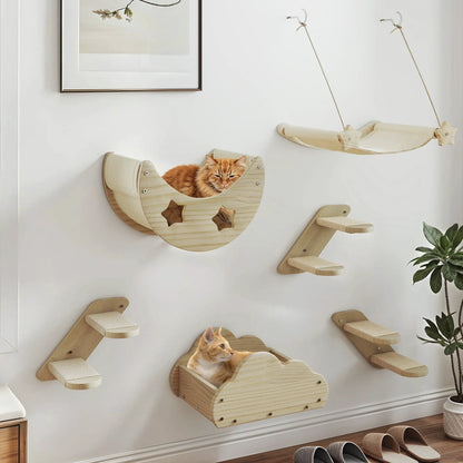 KatzenHimmel Kletterlandschaft mit 6 Premium-Elementen