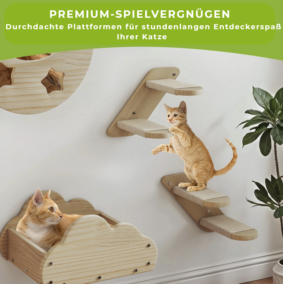 KatzenHimmel Kletterlandschaft mit 6 Premium-Elementen